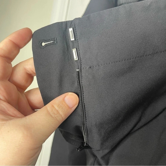 Ann Taylor Black Dress Office Pants Size 14 Nylon/Spandex Blend - Picture 7 of 10